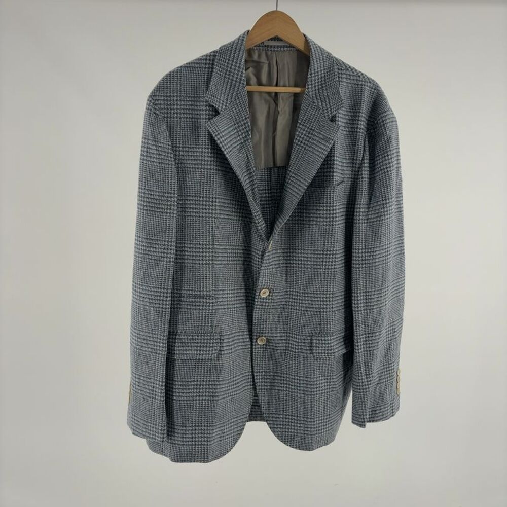 Brunello Cucinelli Wool & Silk-Blend Suit in Multicolor